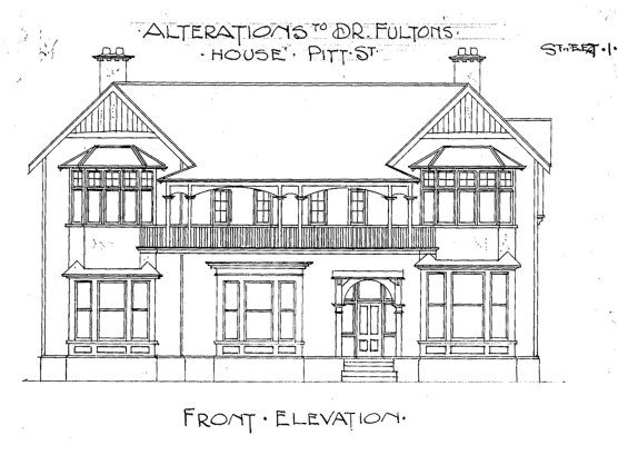Fulton House alteration, Pitt Street, 1905